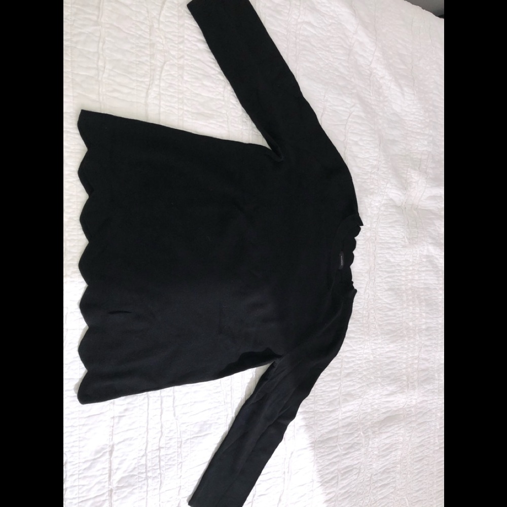Halogen scallop edge sweater